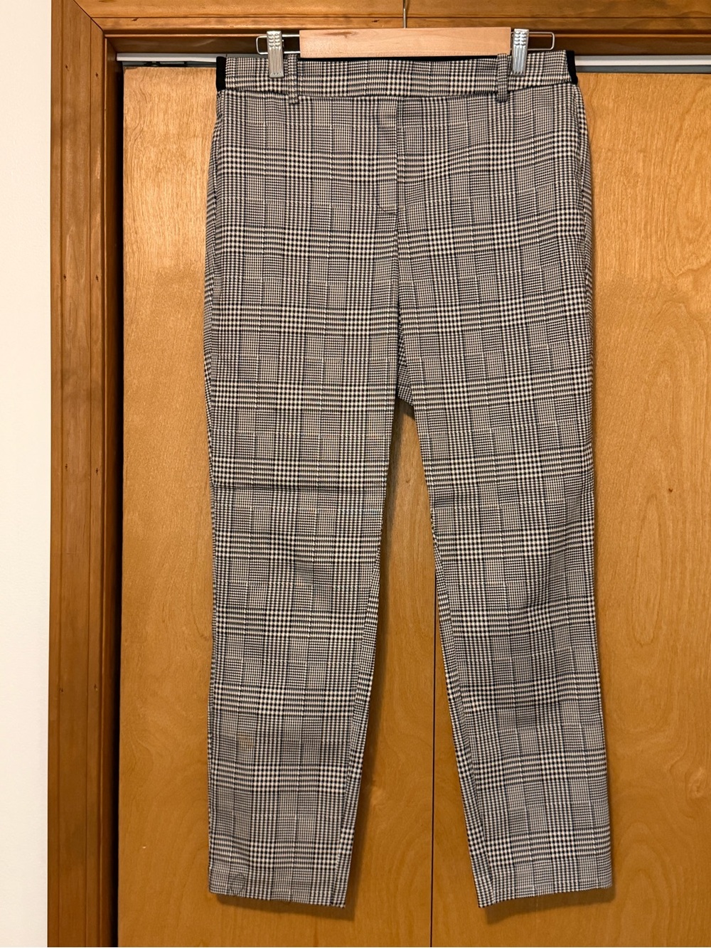 H&M Classic Glen Plaid Women's Dress Pants - Gray